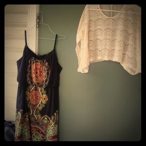 Sz X-Large Spaghetti Strap Muti Color Dress